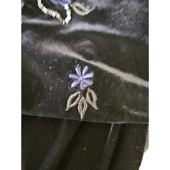 Niki by Niki Livas Velvet Maxi Dress Black Size 14 - Picture 6 of 7